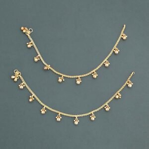 232179 Antique Classic Payal with Gold Plating