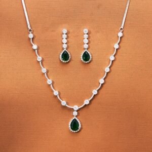 434856 Cubic Zirconia Delicate Necklace