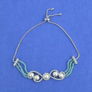 443761 Adjustable Bracelet With Rhodium Plating