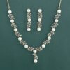 444195 American Diamond Moti Necklace