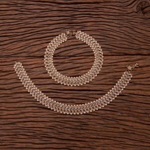 900279 Antique Classic Payal With Mehndi Plating